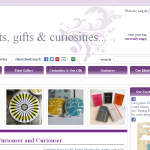 Curiouser and Curiouser Pinterest link on homepage